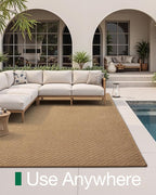 LUMI 4x6 Jute Area Rug for Living Room, Natural Handwoven Rugs Non Slip, Farmhouse Braided Carpets No Shedding for High Traffic, Dining Room, Indoor, Outdoor, Patio