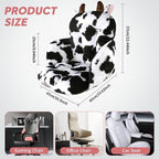 Comfy Office Chair Cushion: 17.5" L x 17.5" W x 18" H Cute Seat Cushion Kawaii Cushion for Gaming Chair with Backrest Non-Slip Floor Seating for Adults and Pets Cow Stuff for Room Decor