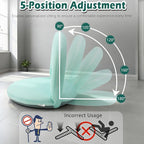 Floor Chair Floor Cushion Folding Padded Gaming Chair Adjustable 5-Position Floor Seat with Back Support for Kids Adult Great for Gaming Reading Meditating