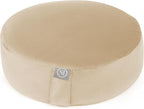 Meditation Cushion Bolster Pillow for Restorative Yoga – Supportive Cushion for Meditation, Pilates, and Relaxation – Filled with Buckwheat Hulls - Removable Cover