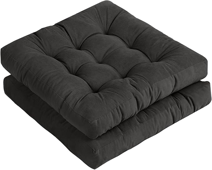 Tiita Outdoor Cushions Square Floor Pillow Thicken Tufted Seat Pad Large Floor Cushion for Yoga Meditation Living Room