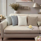 4 Pack Neutral Corduroy Decorative Boho Couch Throw Pillow Covers 18x18 Inch for Sofa Living Room Bedroom Home Decor