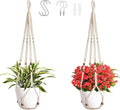 43 Inch Macrame Plant Hanger Large,Heavy Duty Indoor Hanging Plant Holder for Plants Pots Hangers for Live Plants,Outdoor Garden Home and Boho Wall Home Ceiling Decor,2 Set(Planter Pot Not Included)