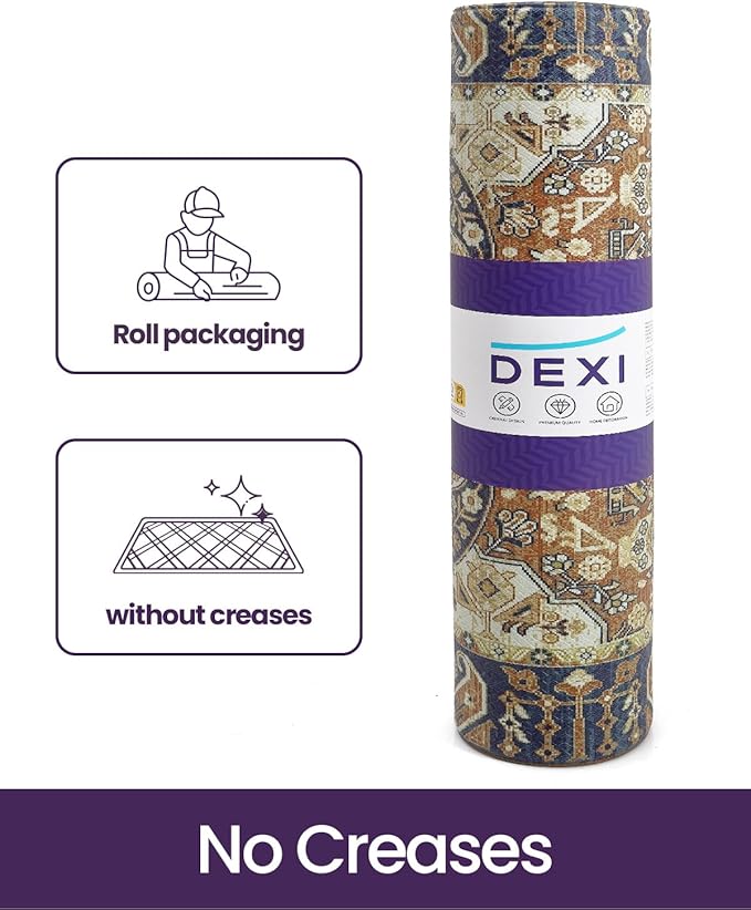 DEXI Kitchen Mats for Floor Cushioned, 23x86 Extra Large Long Runner Rug Non Slip, Waterproof Soft Comfort Standing Padded Anti Fatigue Decorative, Brown Beige