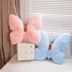PEACH CAT Butterfly Pillow Decorative Butterfly Shaped Throw Pillows 15.7" x 15.7" Cute Plush Cushion Decor for Bedroom Living Room Sofa Couch Blue