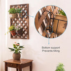 4 Pack Round Hanging Railing Planters - Metal Flower Pot Holder for Balcony and Fence （Black）
