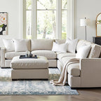 MIULEE 26x26 Down Alternative Pillow Inserts,Pack of 4 Euro Throw Pillows 26 x 26 Inch Body Bed Sleeping Ultra Soft Fluffy Form for Sofa Couch Bed