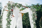 RECUTMS 2Pack Artificial Eucalyptus Garland with Willow Leaves 6Feet Fake Hanging Plant Silk Eucalyptus Willow Leaves Ivy Garland Faux Greenery for Indoor Outdoor Wedding Party Home Table Arch Decor
