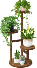 LASZOLA Black 3 Tiered Wooden Plant Stand Indoor with Heavy Duty Planter, Large Multiple Level Vertical Flower Rack for Narrow Corner, Sturdy Rustic Shelving Organizer Holder for Modern House Bathroom