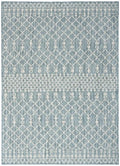 Nourison Home Positano Aqua 7' x 10' Area Rug - Easy Clean, Non Shedding, Bed Room, Living Room, Dining Room, Kitchen (7' x 10')