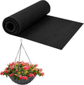 16x80 Inch Fabric Planter Liner Non Woven Plant Felt Roll Black Coco Alternative Coconut Basket Replacement Easy to Cut for Hanging Flower Basket Window Box