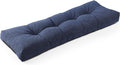 SUNROX LokGrip Non Slip Tufted Memory Foam Bench Cushion, FadeShield Water Resistant Durable Thicken Outdoor/Indoor Bench Seat Pads 51x16x4 inch, Heather Indigo