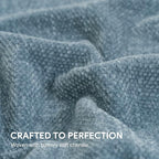 RECYCO Throw Blanket Soft Cozy Chenille Throw Blanket with Fringe Tassel for Couch Sofa Chair Bed Living Room Gift (Dusty Blue, 60'' x 80'')