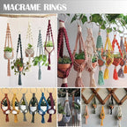 Ewparts Multi Size Metal Rings for Crafts 60 Pack Macrame Metal O Ring 3mm Thick None Welded Craft Rings for Sewing,Dog Leash,Dog Collor,Macrame Plant Hanger,Jewelry Making,Curtain,Keychain,Lanyard