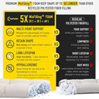 SUNROX LokGrip Non Slip Tufted Memory Foam Bench Cushion, FadeShield Water Resistant Durable Thicken Outdoor/Indoor Bench Seat Pads 42x16x4 inch, Cream