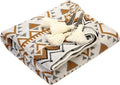 Knitted Queen Size Throw Blanket - Lightweight Breathable Summer Soft Blanket of Polyester Imitation Cotton for Anti-Static,Luxury Throws for Bed, Couch and Sofa,Yellow Tassel Pattern