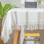 165 × 71 Inches Extra Large Outdoor White Picnic Blanket Bohemia Oversize Beach Blanket with Fringe Machine Washable Portable for Spring Summer Camping Beach, Grass Lawn, Park