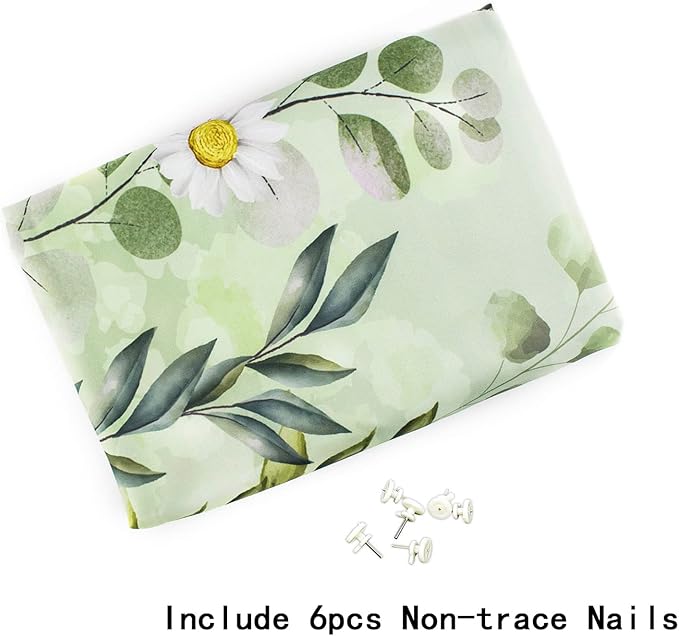 EOBTAIN Sage Green Leaves Tapestry Eucalyptus Leaf Botanical Plant Vintage Daisy Flowers Butterfly Floral Tapestries Simple Cottagecore Aesthetic Tapestry Wall Hanging Living Room Bedroo Dorm 80Wx60H