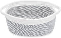 ABenkle Small Basket, 12"x 8" x 5" Cute Small Woven Basket, Rope Room Shelf Storage Basket, Cat Dog Toys Basket Chest Box, Decorative Empty Gift Basket with Handles