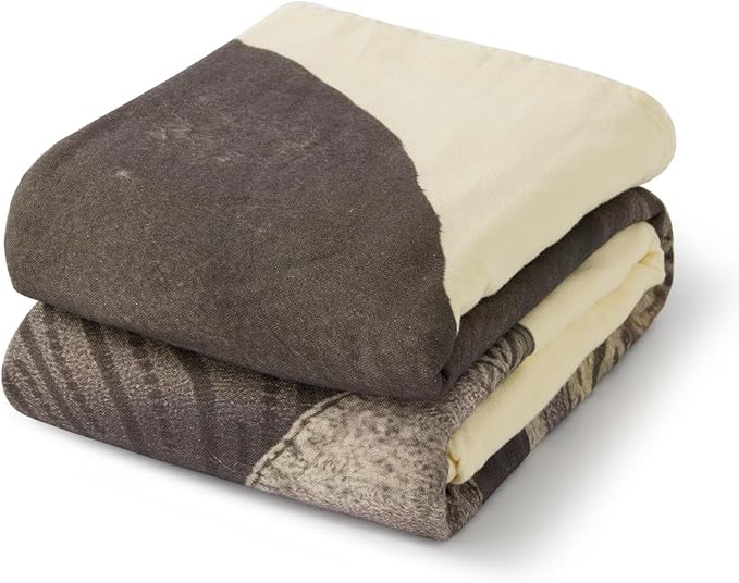 100% Cotton Boho Throw Blanket for Home Decor – Classic Farmhouse Quilt Bedding, Muslin Blankets for Adults, Vintage Woven Decorative Blanket for Couch, Bed Layering Use, Elephant Printed, 90"x90"