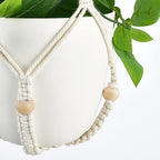 Mkono 2 Packs Fake Hanging Plant with Pot, Artificial Plants Macrame Plant Hanger Fake Vine Greenery for Bedroom Bathroom Home Office Decor