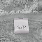 Simple&Opulence Cotton Throw Blanket for Bed, Couch, Boho Textured Geometric Knit Woven Blanket With Tassels Soft, Lightweight Breathable Shabby Chic Farmhouse Decoration for All-Season(Greyish Green)