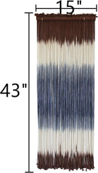 Macrame Wall Hanging Dip-Dye Wall Decor 15''W*39''L Boho Handmade Fiber Wall Art Decor for Nursery Bedroom Living Room