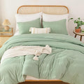 ROSGONIA Sage Green Twin/Twin XL Comforter Set for College Girls Boys, 1 Sage Comforter & 1 Pillowcase, Lightweight Kids Comforter Sets Dorm Bedding