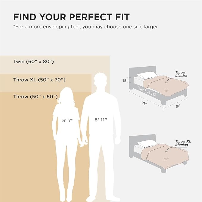 Bedsure GentleSoft Twin Blanket for Bed - Cozy Soft Blankets for Women, Cute Small Fleece Throws for Girls, Gift for Women Her Him, Off White, 60x80 Inches