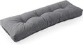 SUNROX LokGrip Non Slip Tufted Memory Foam Bench Cushion, FadeShield Water Resistant Durable Thicken Outdoor/Indoor Bench Seat Pads 54x16x4 inch, Heather Charcoal