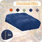 Floor Pillow Cushion for Adults, Meditation Cushion Pillow, Large Square Floor Sitting, for Tatami Living Room or Yoga, 22x22 Inch