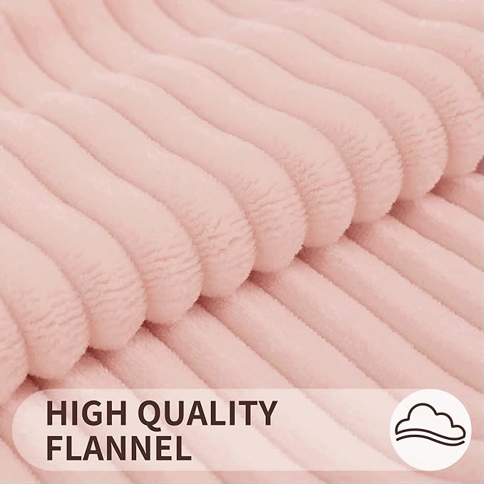 Simmore Decorative Spring Valentine’s Day Throw Pillow Covers 18x18 Set of 2, Soft Plush Flannel Double-Sided Fluffy Couch Pillow Covers for Sofa Living Room, Pink