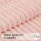 Simmore Decorative Spring Valentine’s Day Throw Pillow Covers 18x18 Set of 2, Soft Plush Flannel Double-Sided Fluffy Couch Pillow Covers for Sofa Living Room, Pink