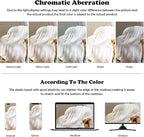 NEWCOSPLAY Super Soft King Blanket Ivory Premium Silky Flannel Fleece Leaves Pattern Lightweight Bed Blanket All Season Use (Ivory, King(90"x110"))