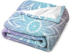 Boho Mandala Floral Throw Blanket Bohemian Flower Blanket for Sofa Bed Couch Chair Or Dorm 30"x40"