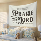 STHTTSW Vintage Christian Bible Wall Tapestry, Christian Wall Art Home Decor, Inspirational Wall Decor Tapestry for Bedroom, Living Room Dining Room Office, Gift for Women, 50x60 Inch