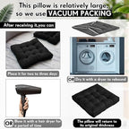 Jerify Floor Pillow Cushions Large Round Square Large Meditation Floor Pillow for Classroom Adult Meditation Picnic Party Seating Learning Daycare School(Square,Black,4 Pcs)