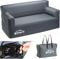 Pittman - Inflatable Couch with Built in Pump for Outdoors & Indoors - Blow Up Couch for Camping, Glamping or Home use has Heavy Duty Puncture Resistant Fabric for Inflatable Sofa Comfort & Durability