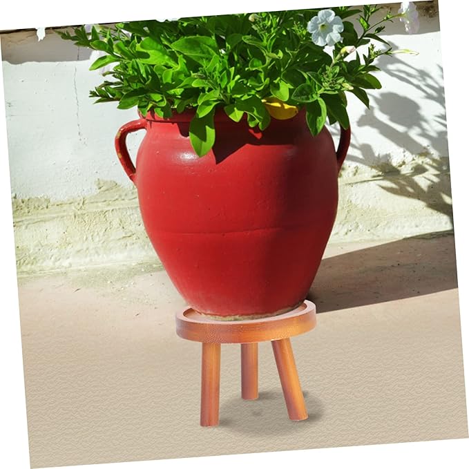 Solid Wood Flowerpot Shelf Boho Home Decor Planter Stand for Houseplants Indoor