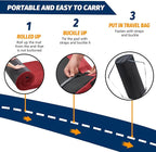 CYMULA Memory Foam Camping Mattress Pad, CertiPUR-US Sleeping Mat, Portable Roll Up Mattress for Adults, Camping Bed Pads for Sleepover, Car Bed with Travel Bag