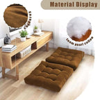 Large Floor Pillow Cushion for Adults Meditation Cushion Large Floor Sitting Soft Seat Pillow for Tatami Living Room Yoga Chatting 22x22 Inch Brown