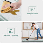 KIMODE Anti Fatigue Kitchen Mats,Farmhouse Kitchen Rugs Non Slip Rubber Backing,Waterproof Kitchen Mat for Floor,Cushioned Standing Mat for Kitchen,Laundry,Sink,Desk,Green
