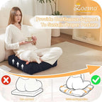Floor Pillow Cushion for Adults, Meditation Cushion Pillow, Large Square Floor Sitting, for Tatami Living Room or Yoga, 22x22 Inch