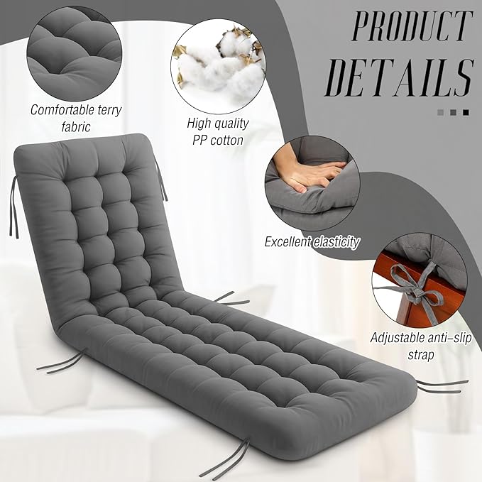 Long Floor Cushion Large Floor Cushion with Brushed Cotton 74.8 x 27.5 x 3.15 in Jumbo Lounger Pillow for Outdoor Indoor Bay Window Meditation Yoga Reading Sleeping (1 Pc,Dark Gray)