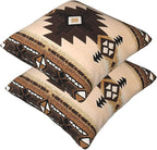 Western Southwest Aztec Pillow Covers 18x18 Set of 2, Native American Brown Throw Pillow Covers Outdoor Decorative Pillow Case for Couch Bed Sofa Cushion Home Decor