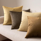 MIULEE Velvet Throw Pillow Covers 24x24 Inch, Pack of 2 - Chocolate,Super Soft Decorative Square Euro Cushion Cases Modern Luxury Home Decor for Bed,Bedroom, Sofa, Couch