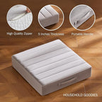 22 inch Floor Pillow for Adults and Kids - Meditation Cushions and Yoga Cushion for Floor Sitting - Ideal for Living Room and Outdoor Use - Machine Washable (1, Light Gray)