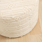Asuprui Pouf Ottoman Foot Rest – Plush Round All-in-one Foam Stool for Cozy Lounging, Floor Pouf & Chic Decor (Linen)