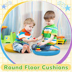 Juexica 6 Pcs Extra Thick Flexible Seating Floor Cushions Assorted Colored Pillow Floor Cushions for Classroom Soft Flexible Seating for Kids Learning Sitting Daycare School Chair (Multicolor)