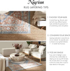 Nourison Home Positano Light Grey 2' x 6' Area Rug - Easy Clean, Non Shedding, Bed Room, Living Room, Dining Room, Kitchen (6' Runner)